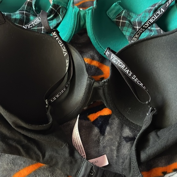 Bra bundle green plaid and black T-shirt push up - Picture 7 of 7